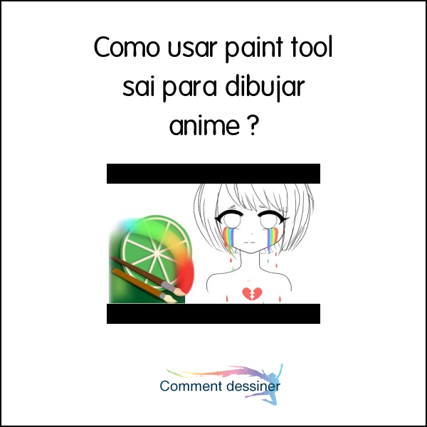 Como usar paint tool sai para dibujar anime
